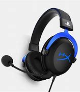 Image result for Blue and Black Wireless Headset PS4