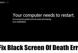 Image result for Black Screen of Death Errors