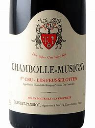 Image result for Geantet Pansiot Chambolle Musigny Feusselottes