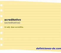 Image result for acreditativo