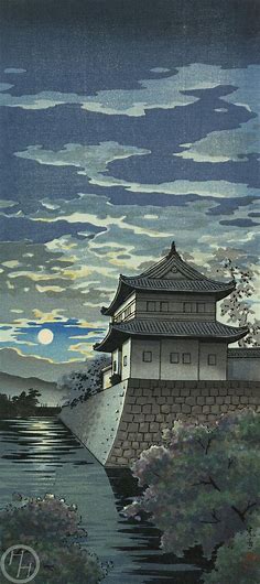 Japanese Art Print nijo Castle Kyoto by Tsuchiya - Etsy | Japanese woodblock printing, Japanese art, Nijo castle