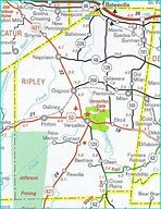 Image result for Ripley County Indiana Township Map