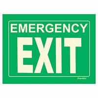 Image result for Emergency Exit Sign