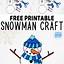 Image result for Snowman Activity Cut Out