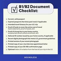 Image result for USA Visitor Visa Checklist