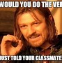 Image result for Teacher Asking Question Meme