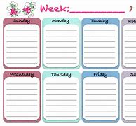 Image result for Week On One Page Planner Printable Free