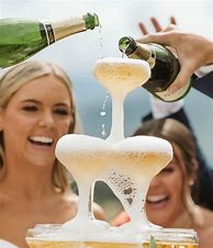Image result for Triangular Champagne Tower
