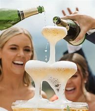 Image result for How to Make a Champagne Tower