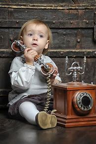 Image result for Vintage Little Girl On Phone