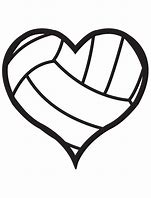 Image result for Heart Volleyball ClipArt