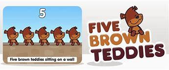 Image result for Counting Songs 1 Five Brown Teddies