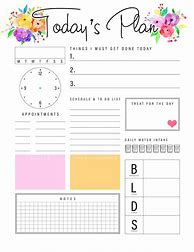 Image result for Free Printable Day-Timer Pages