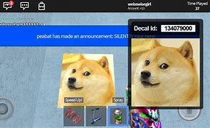 Image result for Roblox Decal IDs Doge