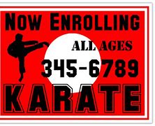 Image result for Karate Sign