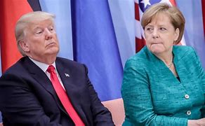 Image result for Angela Merkel Trump G7