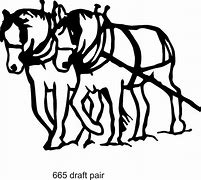 Image result for Draft Horse in Harness SVG