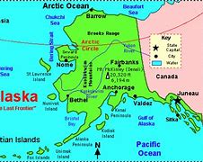 Image result for Alaska State Map with Capital Starred