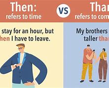 Image result for When to Use than vs Then