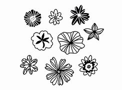 Image result for Black and White Vector Flowers Free Images