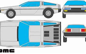 Image result for Back to the Future DeLorean Template