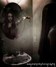 Image result for Creepy Staring through Mirror Image