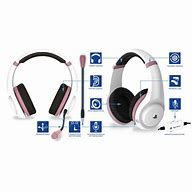 Image result for White and Rose Gold Gaming Headphones