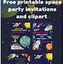 Image result for Outer Space Invitations