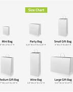 Image result for Standard Gift Bag Sizes