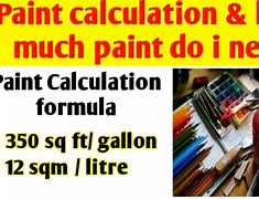 Image result for Paint Quantity