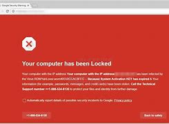 Image result for Red Sign in Middle of Computer Screen