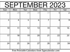 Image result for September Calendar to Print Free