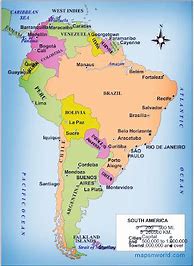 Image result for South American Political Map