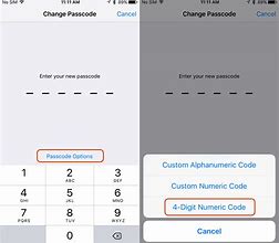 Image result for iPhone Passcode Options