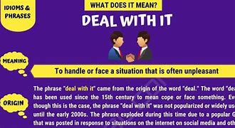 Image result for Deal with This