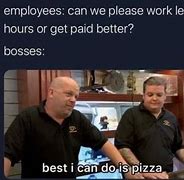 Image result for Pizza Work Meme