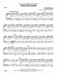 Image result for Hallelujah Piano Sheet Music Level 10