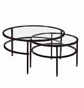 Image result for Small Nesting Glass Coffee Table