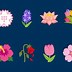 Image result for Purple Flower Emoji