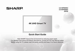 Image result for LC 55P6000u Sharp TV Manual