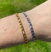 Image result for Layered Gold Chain Bracelet for Men