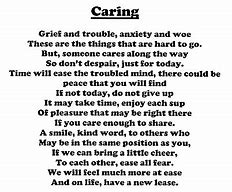 Image result for Poem About Caring People