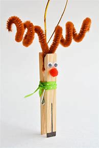 Image result for Clothespin Christmas Decorations