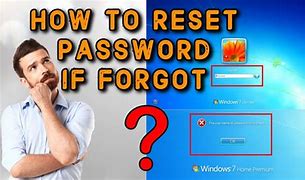 Image result for Password Reset Win7