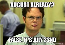 Image result for August Calendar Meme