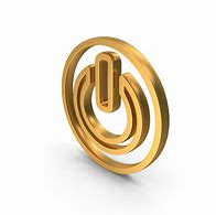 Image result for Gold Power Button