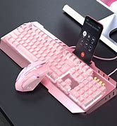 Image result for Pink Computer Keyboard and Mouse