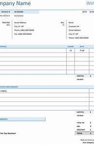Image result for Free Consulting Invoice Template Excel
