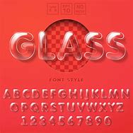 Image result for Glass Font