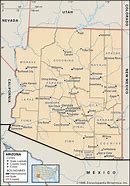 Image result for Arizona Wall Map with Cities